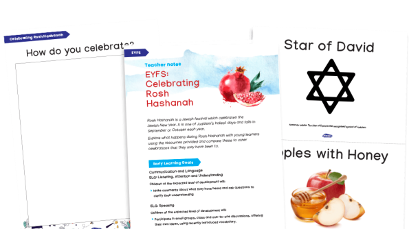 Image of EYFS: Celebrating Rosh Hashanah (Jewish New Year) Activities and Worksheets