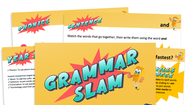 Image of Year 1 Grammar Slam - Set F: Daily Grammar Revision and Practice Activities