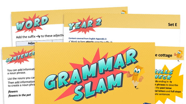 Image of Year 2 Grammar Slam - Set E: Daily Grammar Revision and Practice Activities