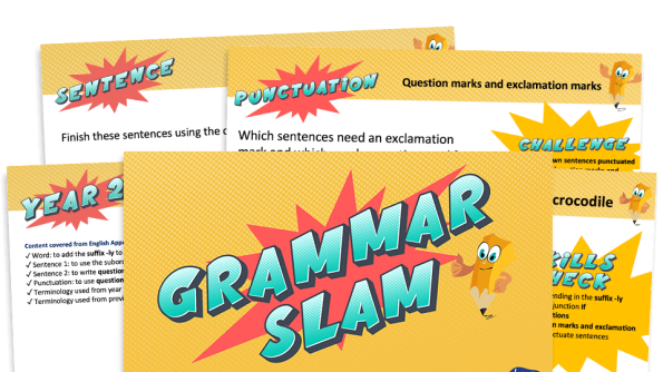 Image of  Year 2 Grammar Slam - Set H: Daily Grammar Revision and Practice Activities