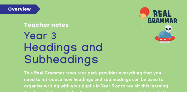3.9 Year 3: T - headings and sub-headings to aid presentation | Plazoom