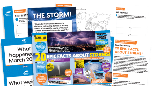 Image of Epic Facts About Storms: KS2 Comprehension and Writing Activities Pack with Worksheets