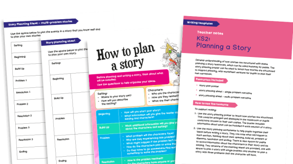 Image of Planning a Story: Templates, Planning Sheets and Teacher Notes