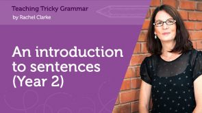 Image for An introduction to sentences (Year 2)