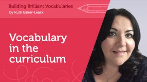 Image for Vocabulary in the curriculum