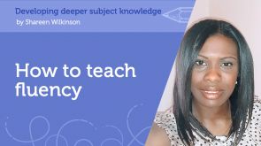 Image for How to teach fluency