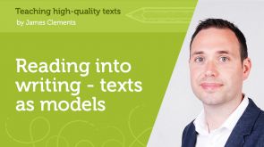 Image for Reading into writing - texts as models
