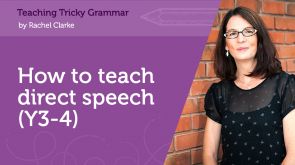 Image for How to teach direct speech (Y3-4)